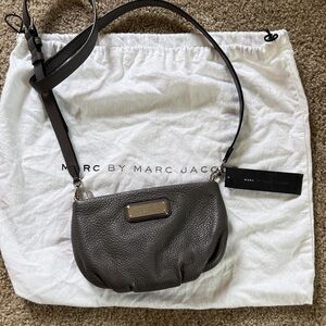 Marc by Marc Jacobs Charcoal Leather Shoulder Bag